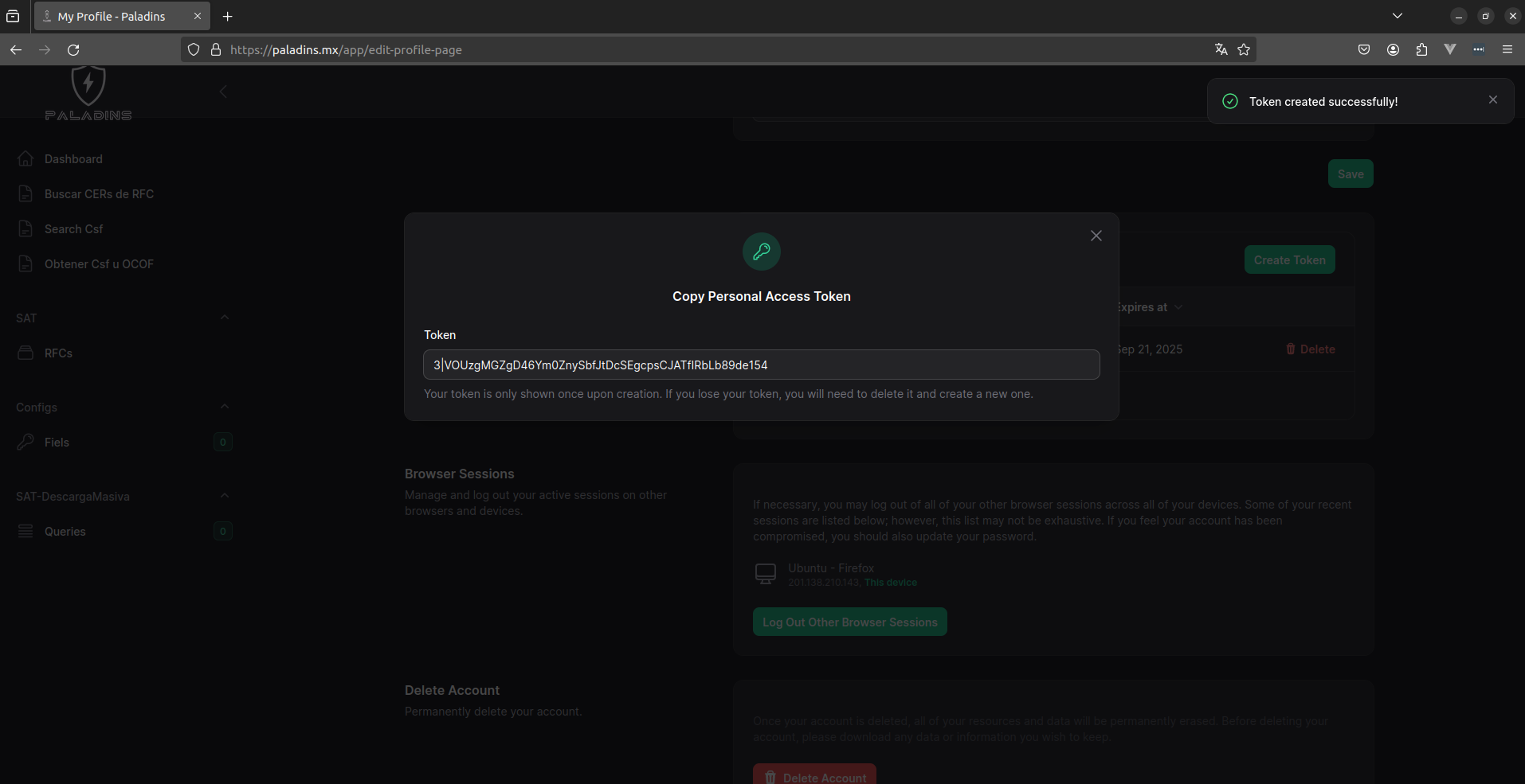 perfil-api-tokens-ver-token